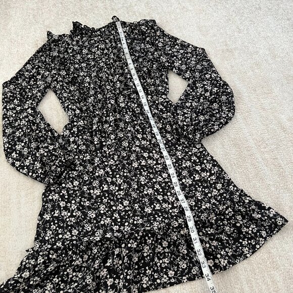 Inspired Hearts Boho Floral Ruffle Long Sleeve Summer Dress M - Picture 5 of 10